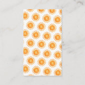 Hier komt de Sun Boho Baby shower Diaper Raffle Informatiekaartje (Achterkant)