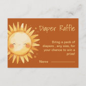 Hier komt de Sun Boho baby shower Enclosure Kaart (Voorkant)