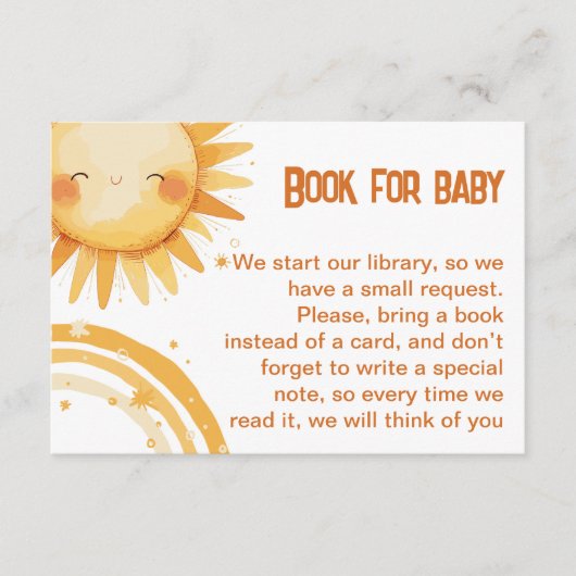 Hier komt de Sun Boho baby shower Enclosure Kaart (Voorkant)