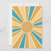 Hier komt de Sun Co-Ed Baby shower-uitnodiging Kaart (Achterkant)