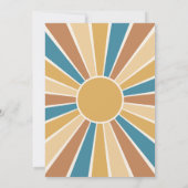 Hier komt de Sun Co-Ed Baby shower-uitnodiging Kaart (Achterkant)