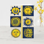 Hier komt de Sun - Del Sol Celebration Kaart (Gele Bloem)
