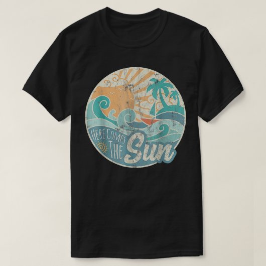 Hier komt de Sun Retro 60s Faded Summer T-shirt (Design voorkant)