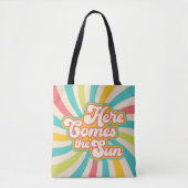 Hier komt de Sun Retro Summer Vibes Tote Bag (Voorkant)