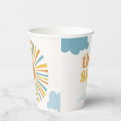 Hier komt de Sun Shower Paper Cups Papieren Bekers (Rechts)
