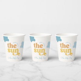 Hier komt de Sun Shower Paper Cups Papieren Bekers