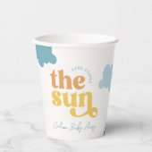 Hier komt de Sun Shower Paper Cups Papieren Bekers (Voorkant)