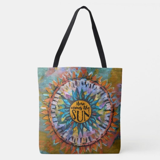 Hier komt de Sun Sunshine Boho Tote Bag (Voorkant)
