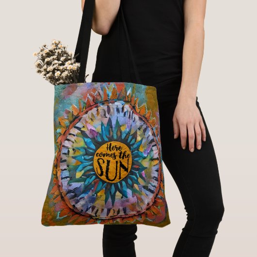 Hier komt de Sun Sunshine Boho Tote Bag (Dichtbij)