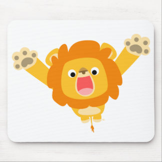 Hier komt de Trouble (schattige cartoon-lion) mous Muismat