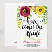 Hier komt de Uitnodiging van de Bride (Voorkant / Achterkant)