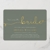 Hier komt de Uitnodiging van de Folie van de Bride (Voorkant)