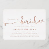 Hier komt de Uitnodiging van de Folie van de Bride (Voorkant)