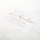 Hier komt de Uitnodiging van de Folie van de Bride (Gedraaid)