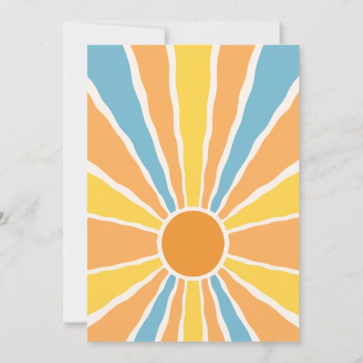 Hier komt de uitnodiging van het Baby shower Son (Achterkant)