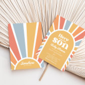 Hier komt de uitnodiging van het Baby shower Son