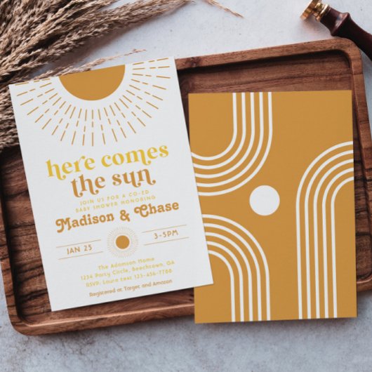 Hier komt de Uitnodiging van het Baby shower van S