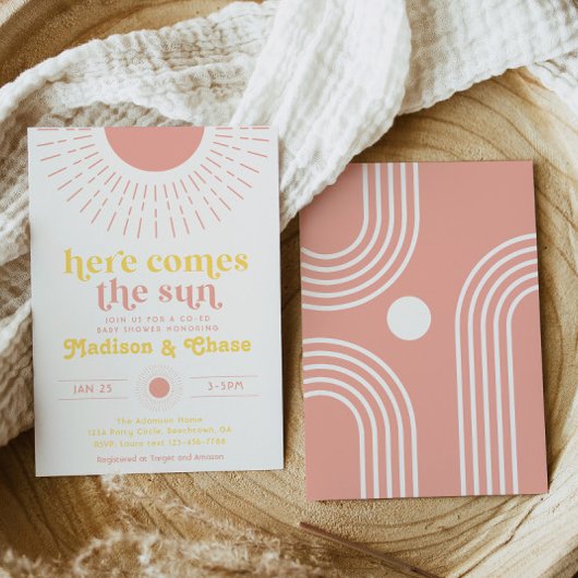 Hier komt de Uitnodiging van het Baby shower van S