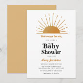 Hier komt de uitnodiging voor het Baby shower Son (Voorkant / Achterkant)