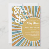 Hier komt de uitnodiging voor het Baby shower Son (Voorkant)