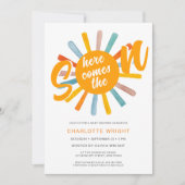 Hier komt de uitnodiging voor het Baby shower Son (Voorkant)