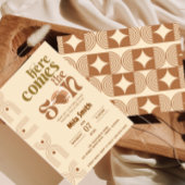 Hier komt de uitnodiging voor het Baby shower Son