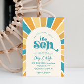 Hier komt de uitnodiging voor het Baby shower Son