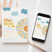 Hier komt de uitnodiging voor het Baby shower Son