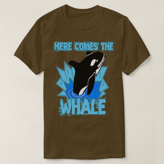 Hier komt de walvis t-shirt (Design voorkant)