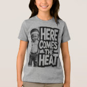 HIER KOMT DE WARMTE Tri-Blend SHIRT (Voorkant)