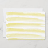 Hier komt de Waterverf van de Zon 1st Birthday Fot Kaart (Achterkant)