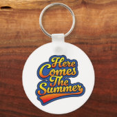 Hier komt de zomer sleutelhanger (Voorkant)