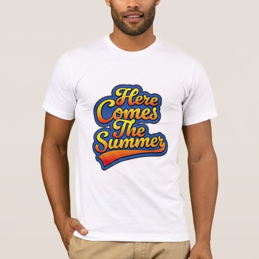Hier komt de zomer t-shirt (Voorkant)
