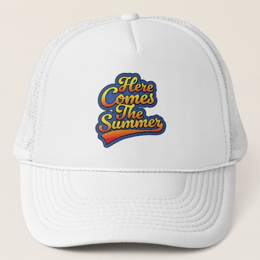 Hier komt de zomer trucker pet (Voorkant)