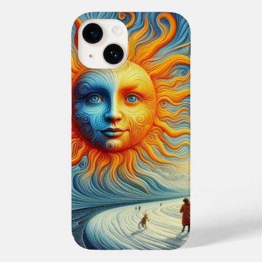 Hier komt de zon - AI Art Print Case-Mate iPhone Case (Achterkant)