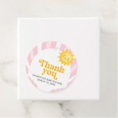 Hier Komt de Zon Baby Shower Bedankjes Labels (In situ)