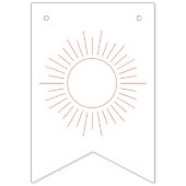 Hier komt de zon Baby shower bunting flags Vlaggetjes (Eerste vlag)