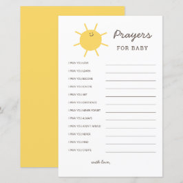 Hier Komt De Zon Baby Shower Gebeden Voor Baby
