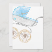 Hier komt de zon Baby shower Invitation Kaart (Achterkant)