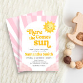 Hier Komt de Zon Baby Shower Kaart