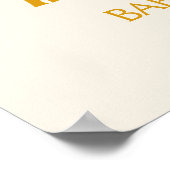 Hier komt de zon Baby shower welkom Poster (Hoek)