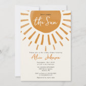 Hier komt de zon Boho allemaal in één Baby shower Kaart (Voorkant)