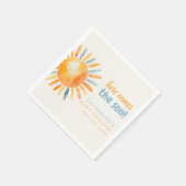 Hier komt de ZON Boho Baby Shower Servetten (Hoek)
