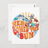 Hier komt de zon briefkaart (Voorkant / Achterkant)