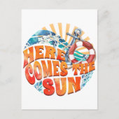 Hier komt de zon briefkaart (Voorkant)