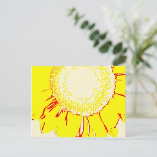 Hier komt de zon! briefkaart (Staand voorkant)