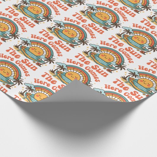 Hier komt de zon cadeaupapier (Hoek)