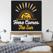 Hier Komt De Zon Canvas Afdruk (Insitu (Slaapkamer))