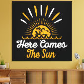 Hier Komt De Zon Canvas Afdruk (Insitu (Woonkamer))