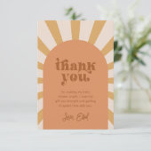 Hier komt de zon Dank je kaart (Staand voorkant)